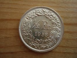 (S1)      1/2 Franken 1958 STGL