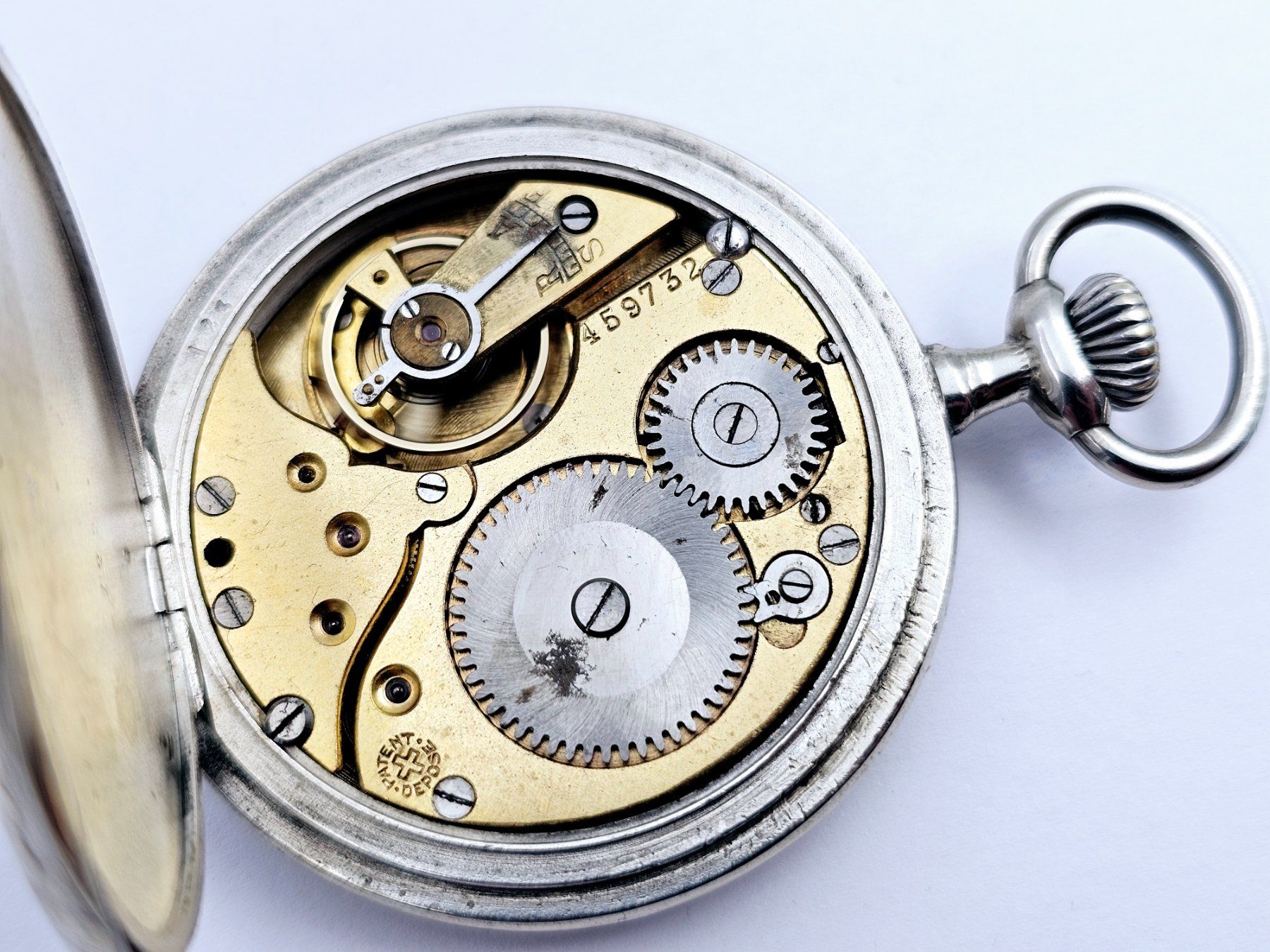 Orologi: Antike Taschenuhr mit Motiv – Usato da Bassersdorf venduto da AnkerWatch 2