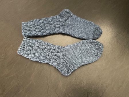 Handgestrickte Kindersocken Gr. 30 Fusslänge 19,5 cm