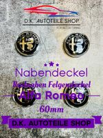 Alfa Romeo 60 mm Nabendeckel Nabenkappen Felgendeckel
