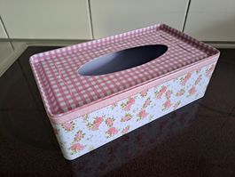 Romantische Taschentuchbox Rosenmuster