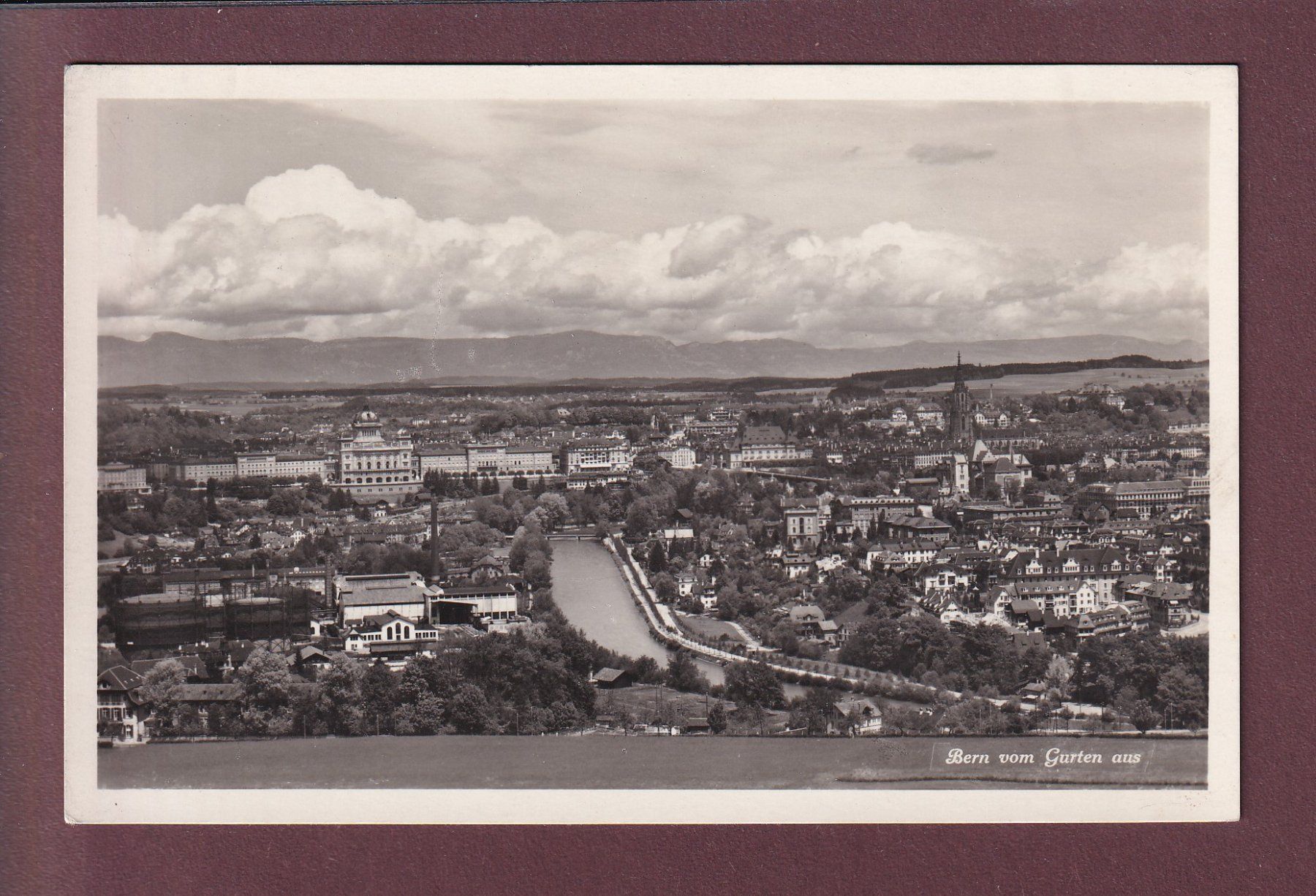 Cartoline postali: BERN vom Gurten aus – Usato da Pully venduto da nicecards