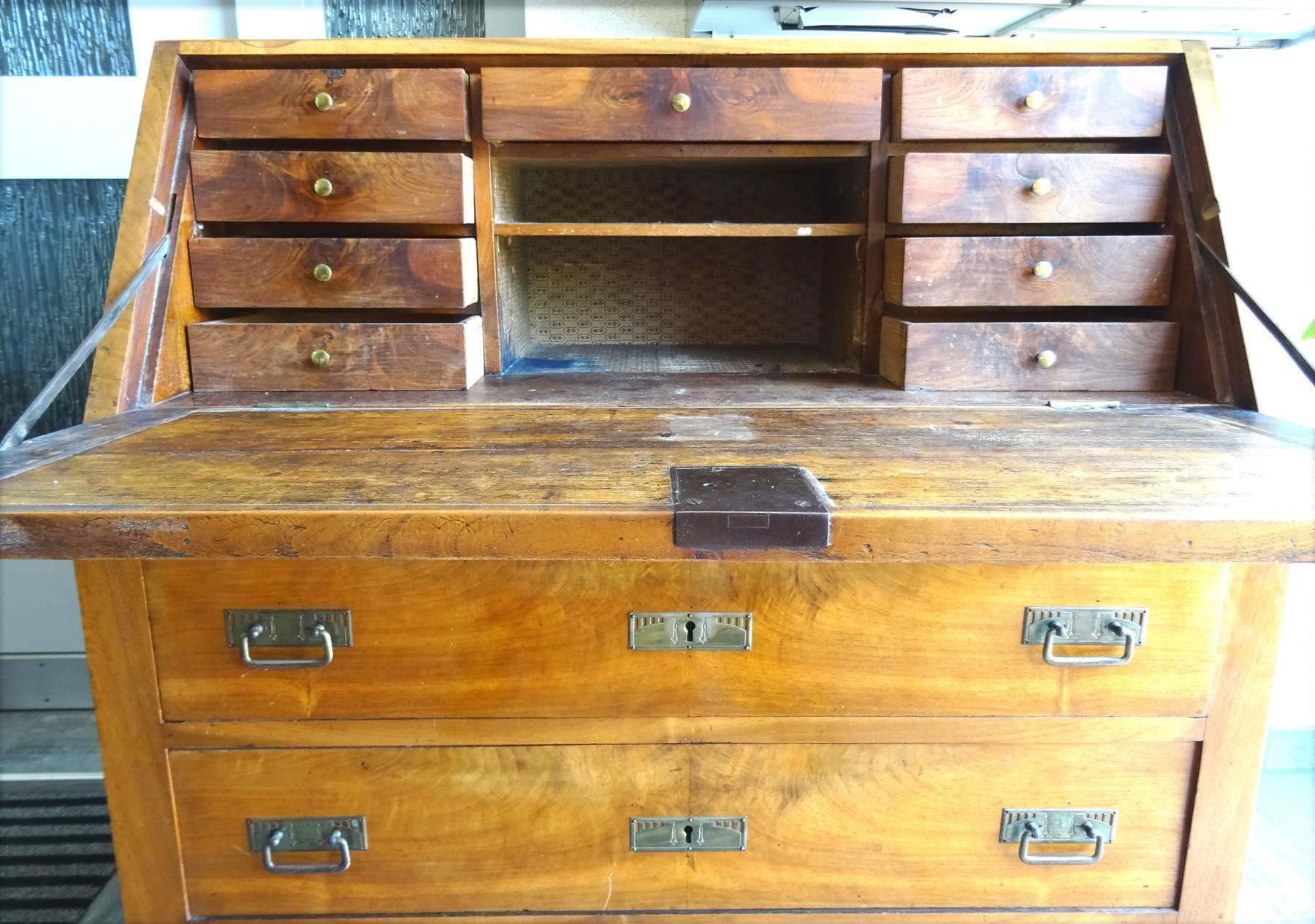 Cassettiere: Biedermeier Aufsatz-Schreibkommode antik – Usato da Walzenhausen venduto da Hoppala79