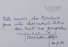 Christian-Jaque (1904-1994) Regisseur - Autogramm