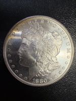 (2)Morgan Dollar USA 1880 S Silbermünze 1 Dollar US Münze