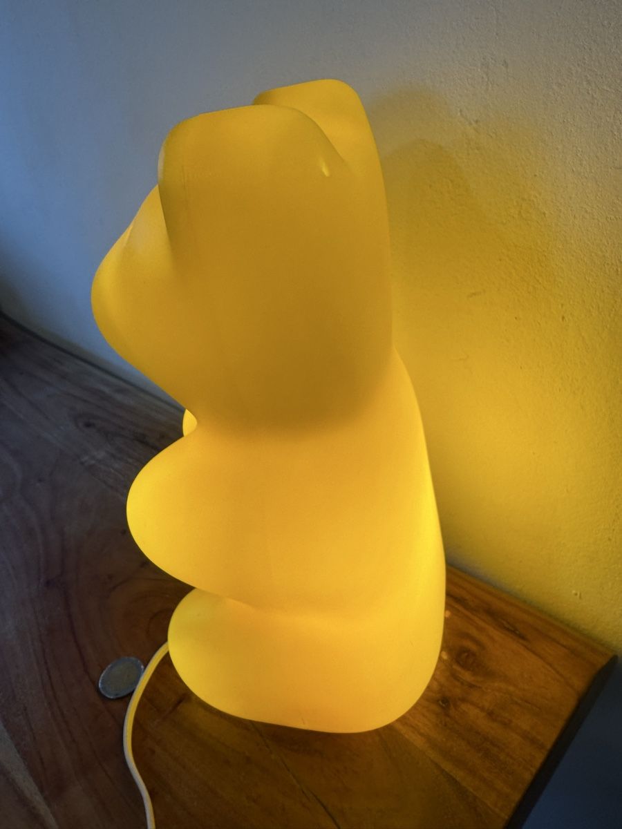 Lampade: Vintage Gummi Bear - Haribo bear - Candy Bear - Lamp Yellow – Usato da Morges venduto da SevArt 2