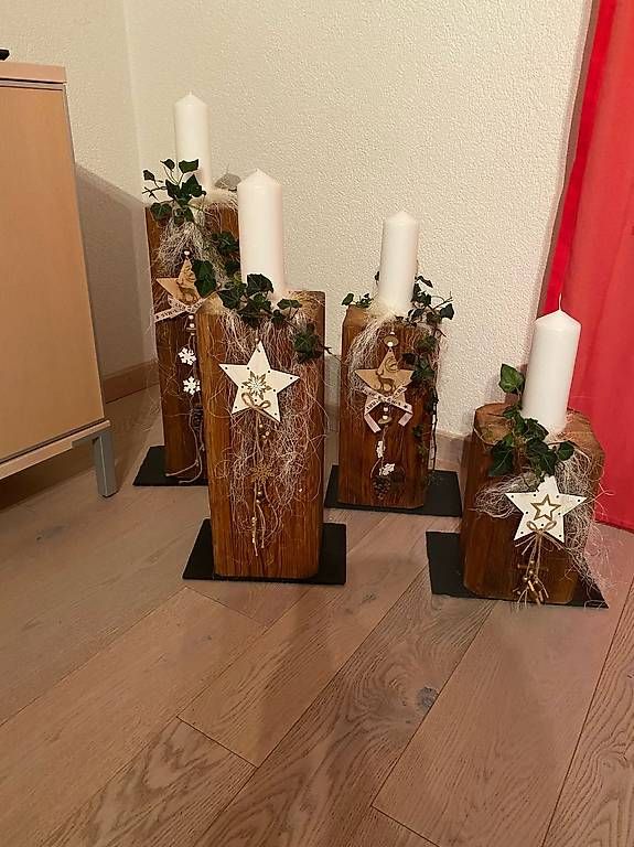 Articoli in legno: Altholz Deko-Säulen – Usato da Leuk-Stadt venduto da leni629