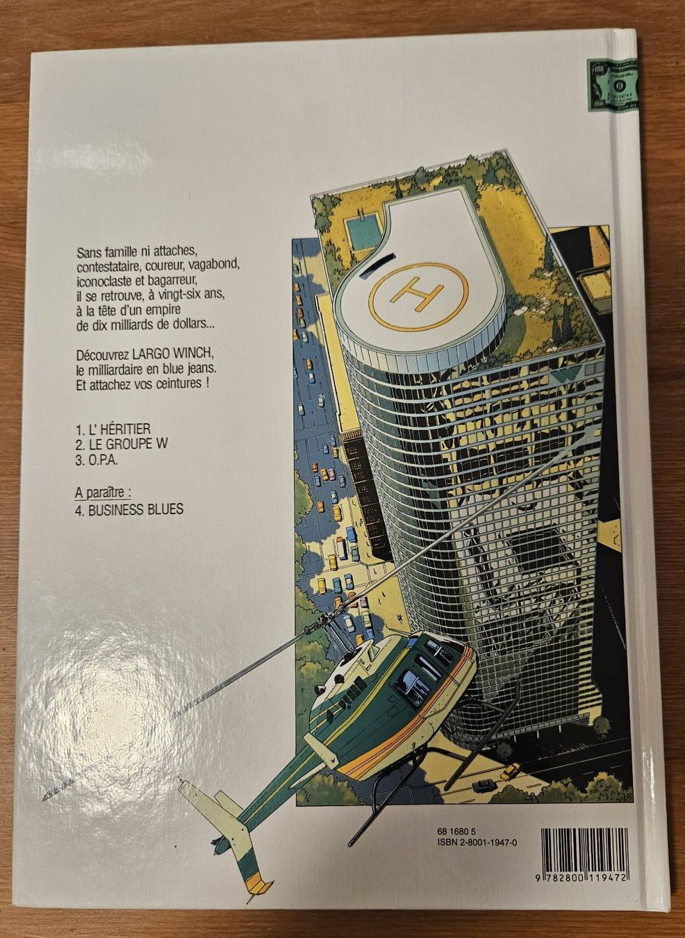 Fumetti: Largo Winch N 3 E.O. (T.B.E.)   O.P.A. – Usato da Prévonloup venduto da bitume1975 2