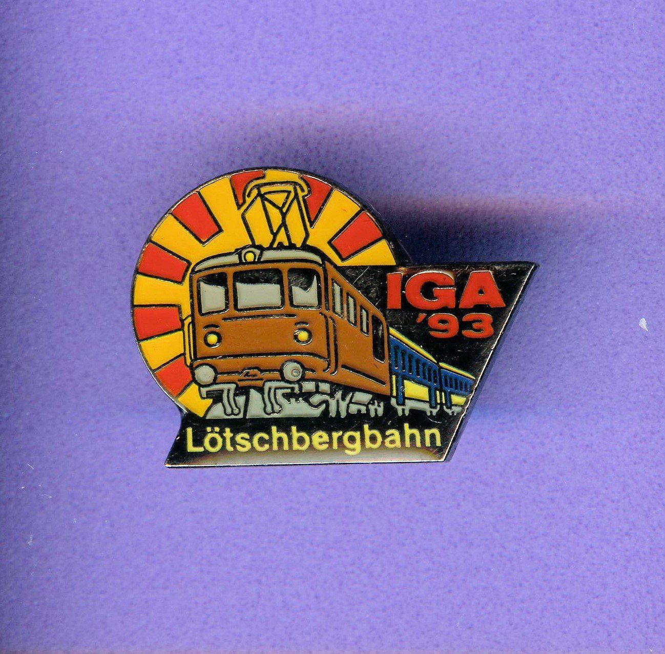 Placchette & Badge: Lötschbergbahn  IGA'93 – Usato da Winterthur venduto da Sammleroase