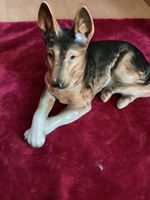 Figur Porzellan Cortendorf Keramik Schäferhund liegend 2706