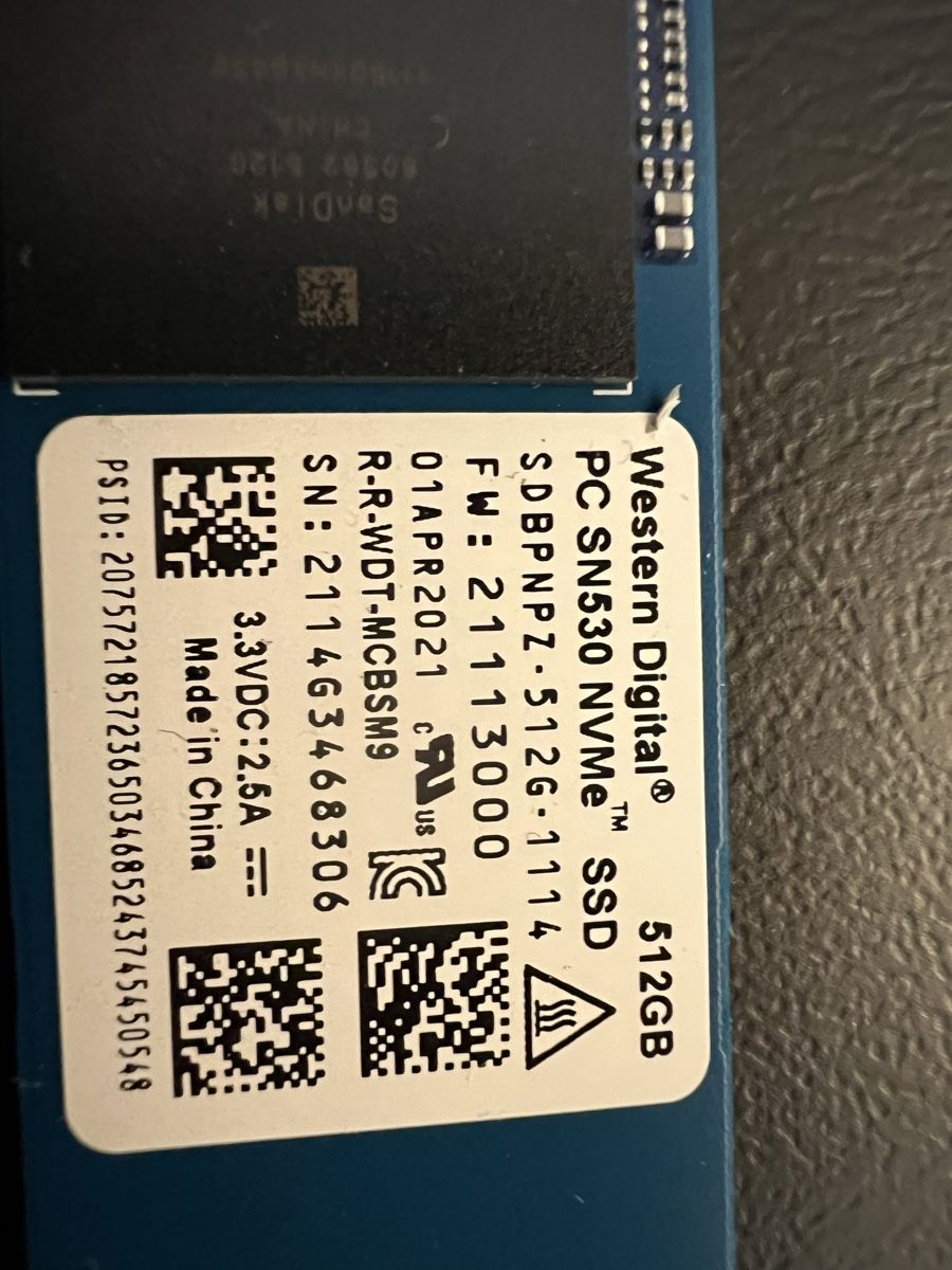 Western Digital PC SN530 512GB NVMe SSD! (Gebraucht) in Teufen ZH für ...
