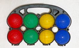 Boccia-Set, 8 Kugeln mit Tragegestell