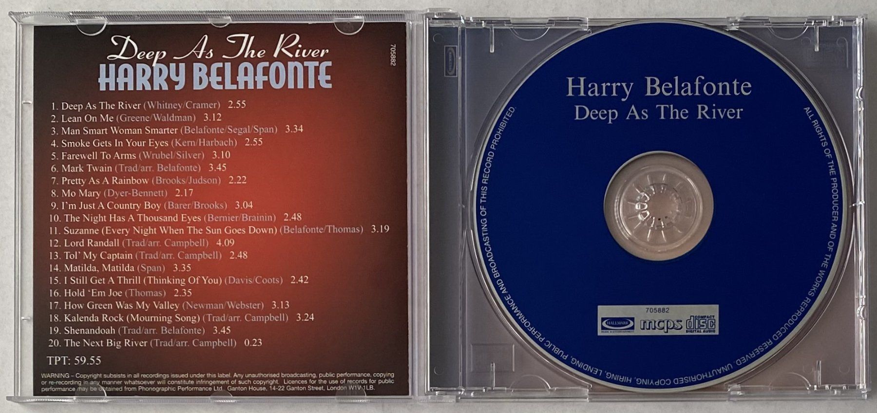 CD: Harry Belafonte, Deep As The River – Nuovo (secondo la descrizione) da Flums venduto da Asquillo 2