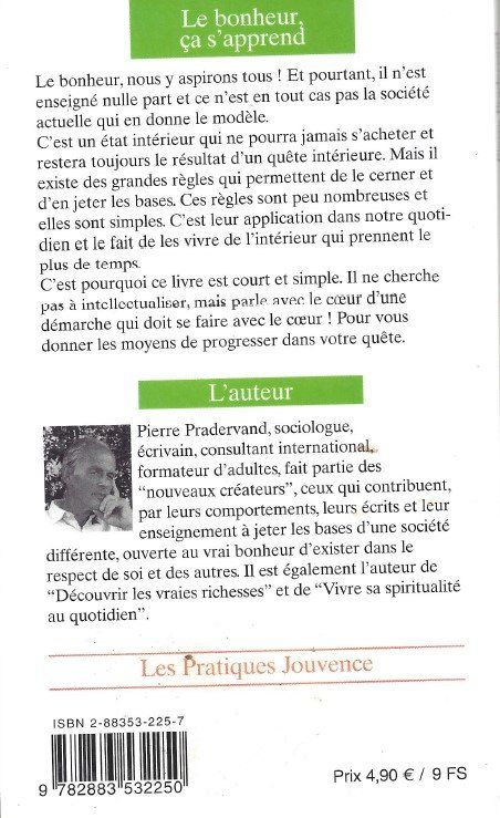 Libri: Livre "Le Bonheur, ca s'apprend" – Usato da Courtepin venduto da Fin_dj7p 1