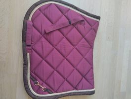 Tapis de selle lauria garrelli rose/bordeau