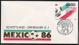 Fussball WM Mexico 86 Dänemark FDC - Laudrup/Elkjaer-Larsen