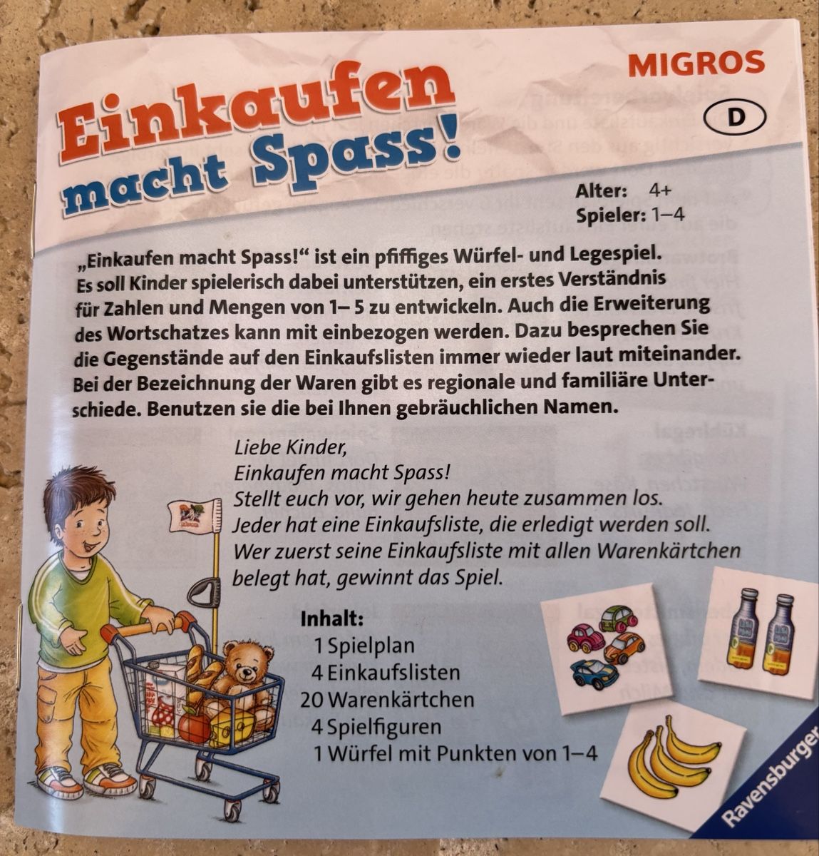 Ravensburger Giochi: Brettspiel, Einkaufen macht Spass complet – Usato da Hinwil venduto da TomTom036 2