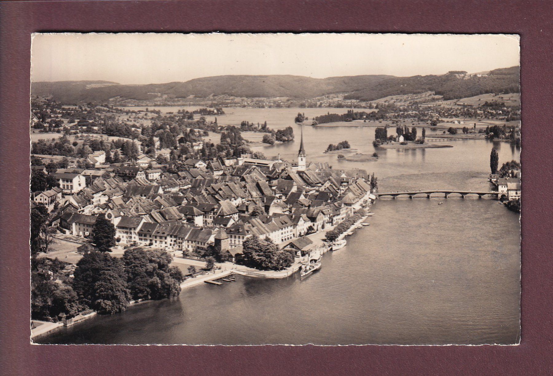 Ansichtskarten: STEIN AM RHEIN - Flugaufnahme – Gebraucht aus Pully von nicecards