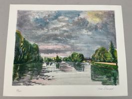 ROSE SCHUDEL LITHOGRAPHIE SIGNIERT NUMMERIERT