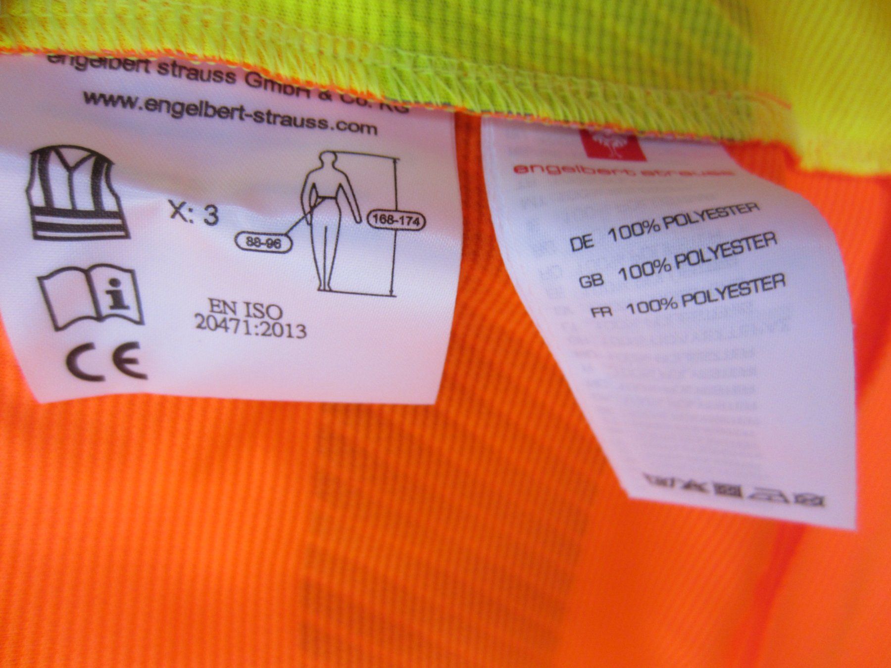 Engelbert Strauss Giacche: ENGELBERT STRAUSS Warnweste Jacke Grösse S Fabrikneu – Nuovo e nell'imballaggio originale da Sursee venduto da Tschiger 3