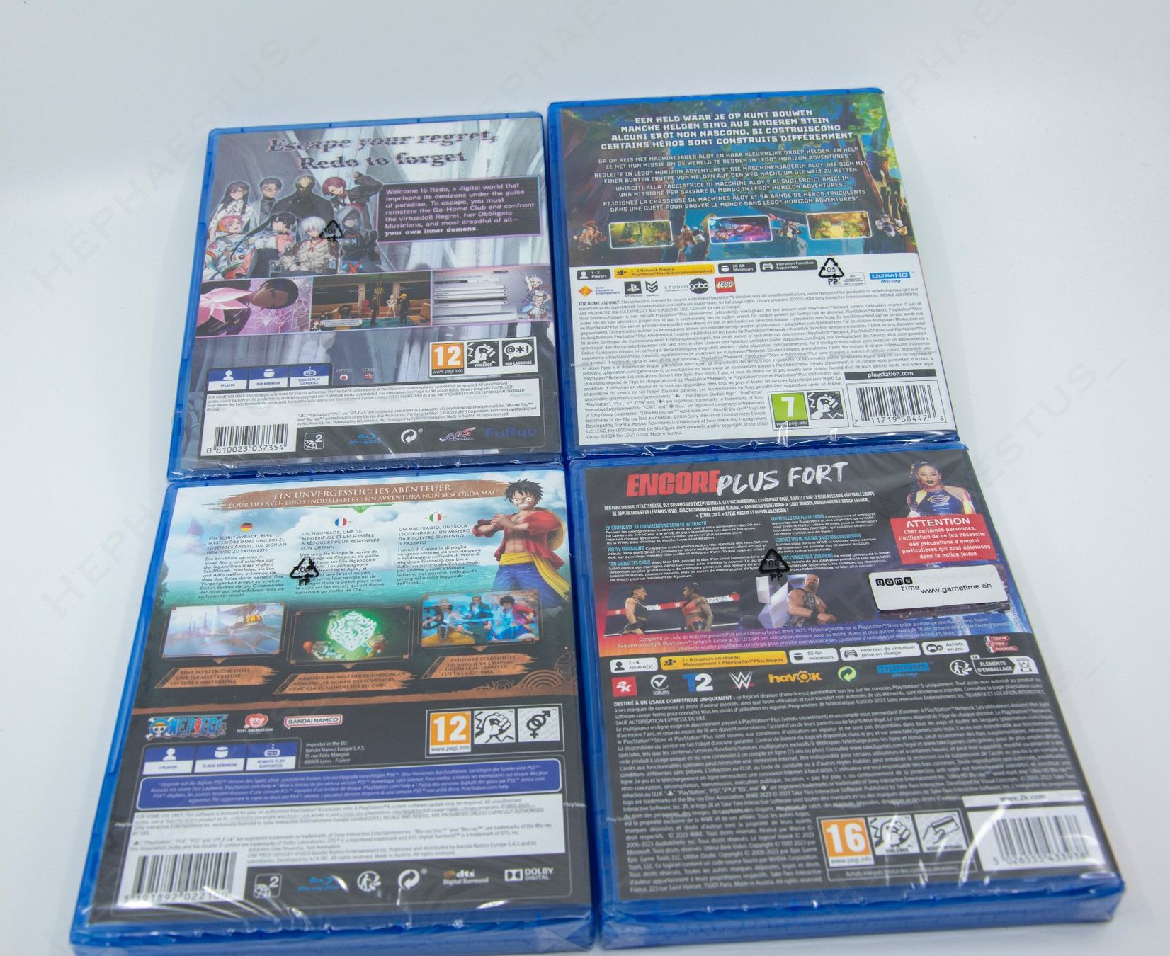 4x PS4/PS5 - Caligula, LEGO Horizon, One Piece, WWE 2K23 NEU (Neu und ...