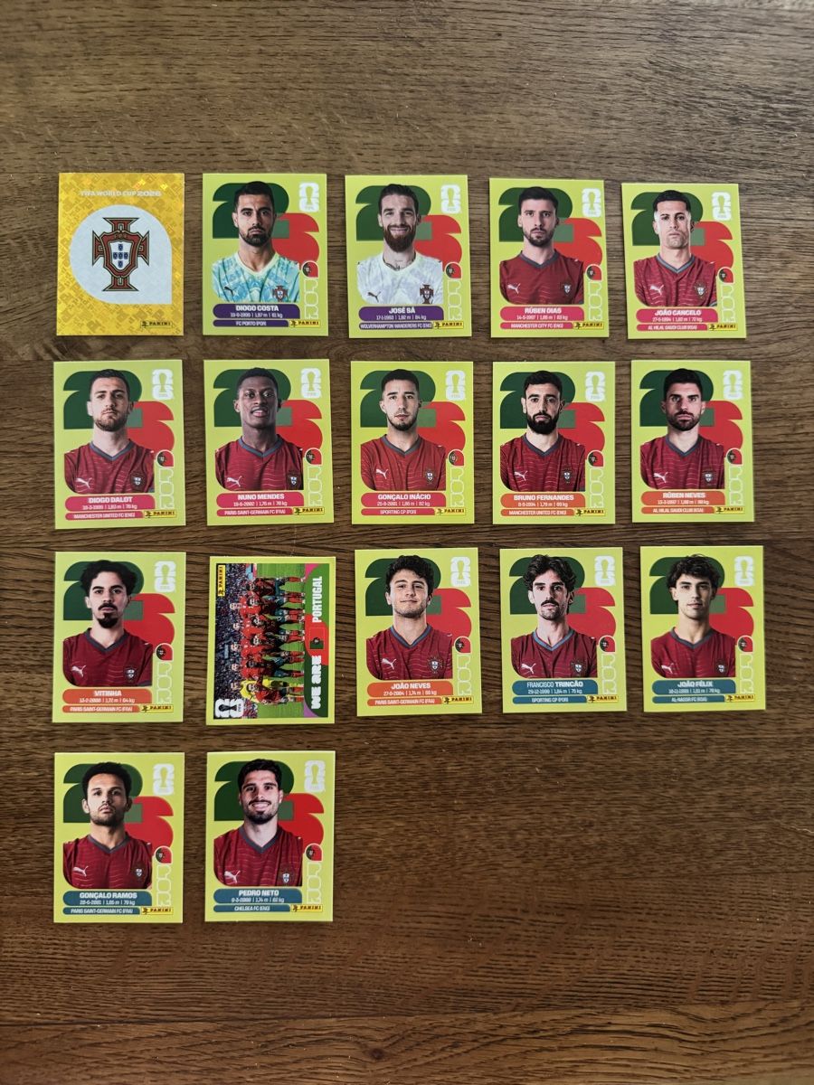 Panini Carte collezionabili: Portugal Panini WM 2026 – Nuovo (secondo la descrizione) da Emmenbrücke venduto da Lukee1901