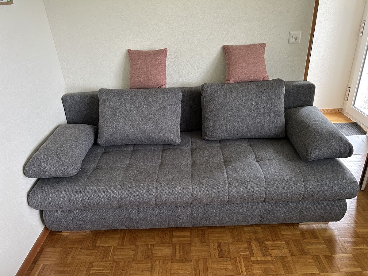 Divani: Schlafsofa in Grau zu verkaufen. – Usato da Cham venduto da gri_kv2p