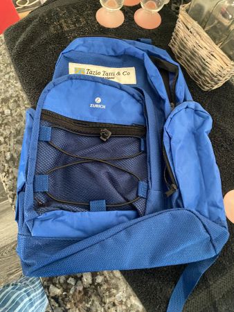Rucksack blau  ca 45x39x12cm
