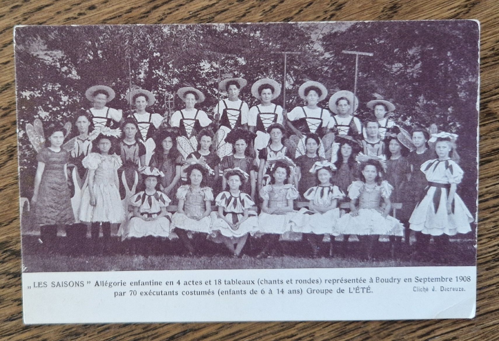 Ansichtskarten: Les Saisons, Boudry 1908 – Gebraucht aus Ebikon von Donar50