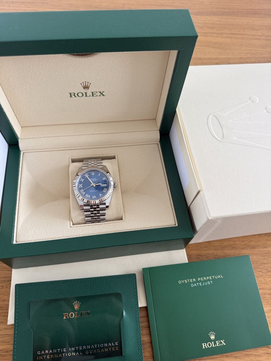 Rolex Orologi: Rolex Datejust 41 Ref. 126334 Azzurro/römische Indizes – Usato da Lyss venduto da Misterzi 2