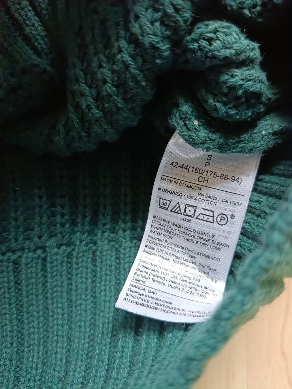 Gap Maglioni & Felpe: Neuer GAP Strickpullover, Gr. S, Tannengrün – Nuovo (secondo la descrizione) da Adliswil venduto da Vimovi 4