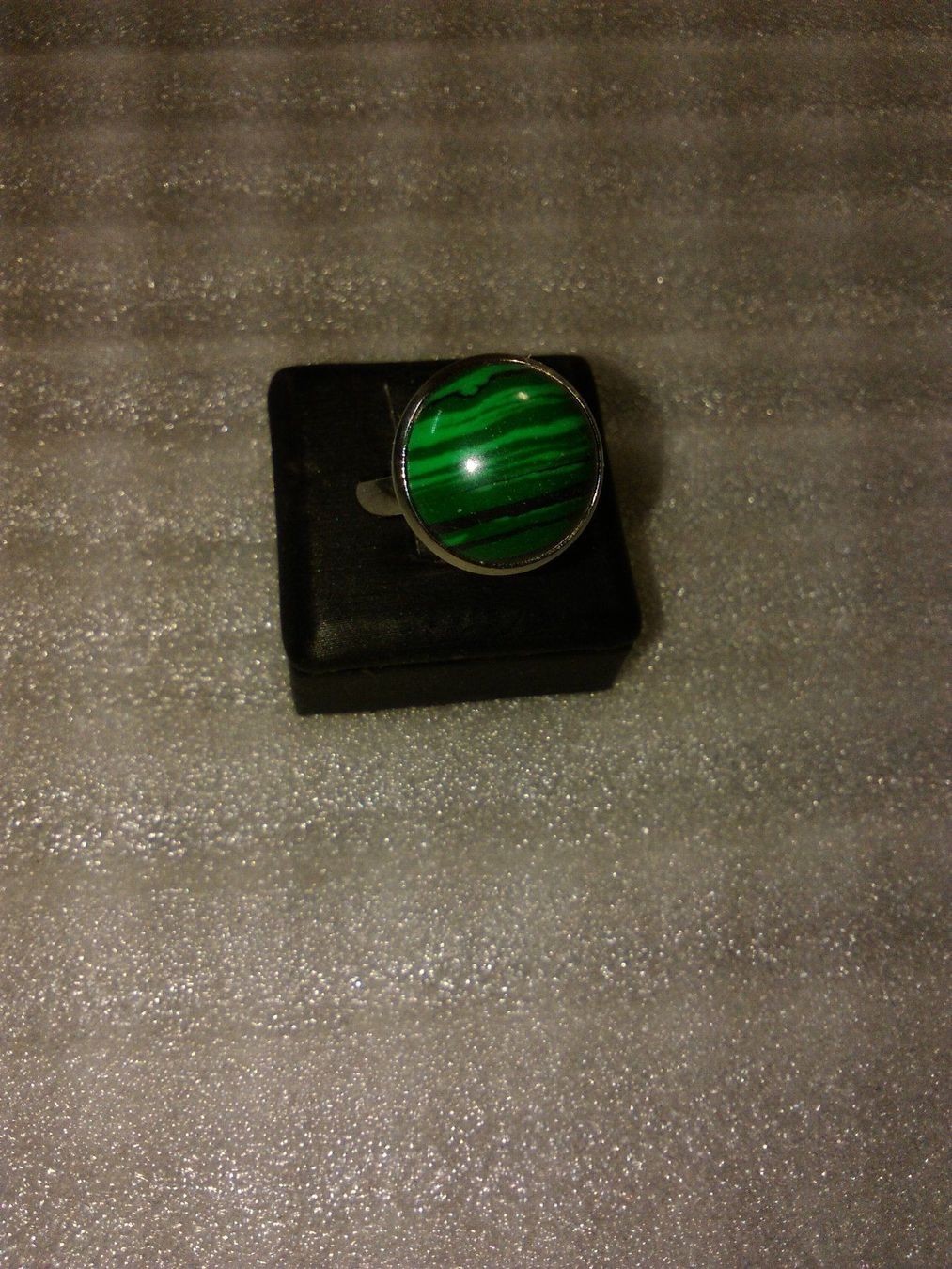 Anelli: ring edelsthal,,,mit malaqiet,,,glanzig – Nuovo (secondo la descrizione) da Basel venduto da bijoutrie_4 1