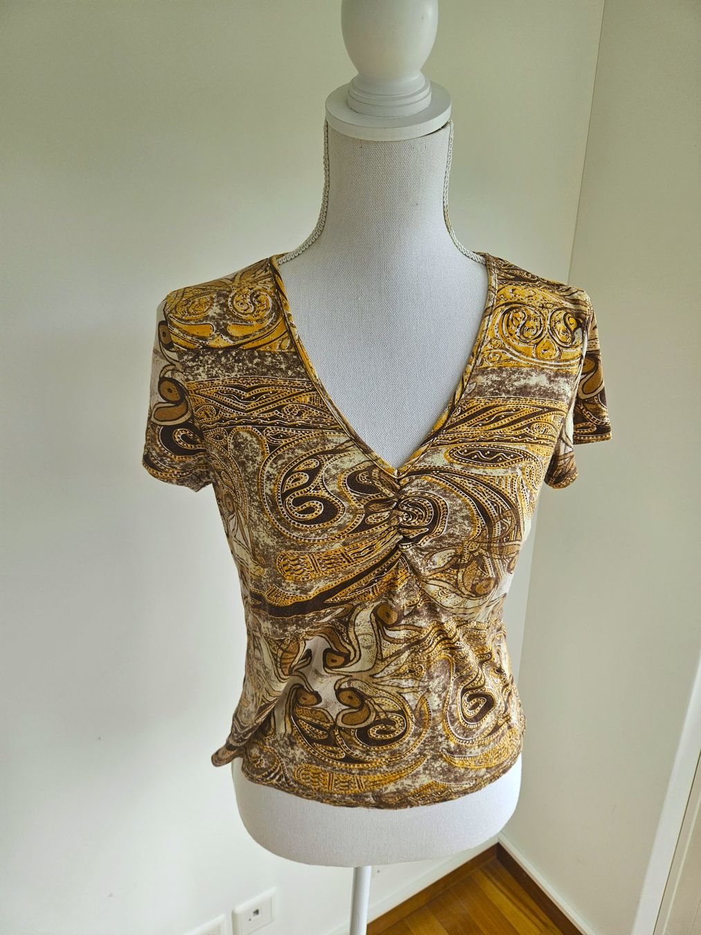Top: Gold/Braun Boho Top M/L – Usato da Langnau am Albis venduto da Kookysprite 1