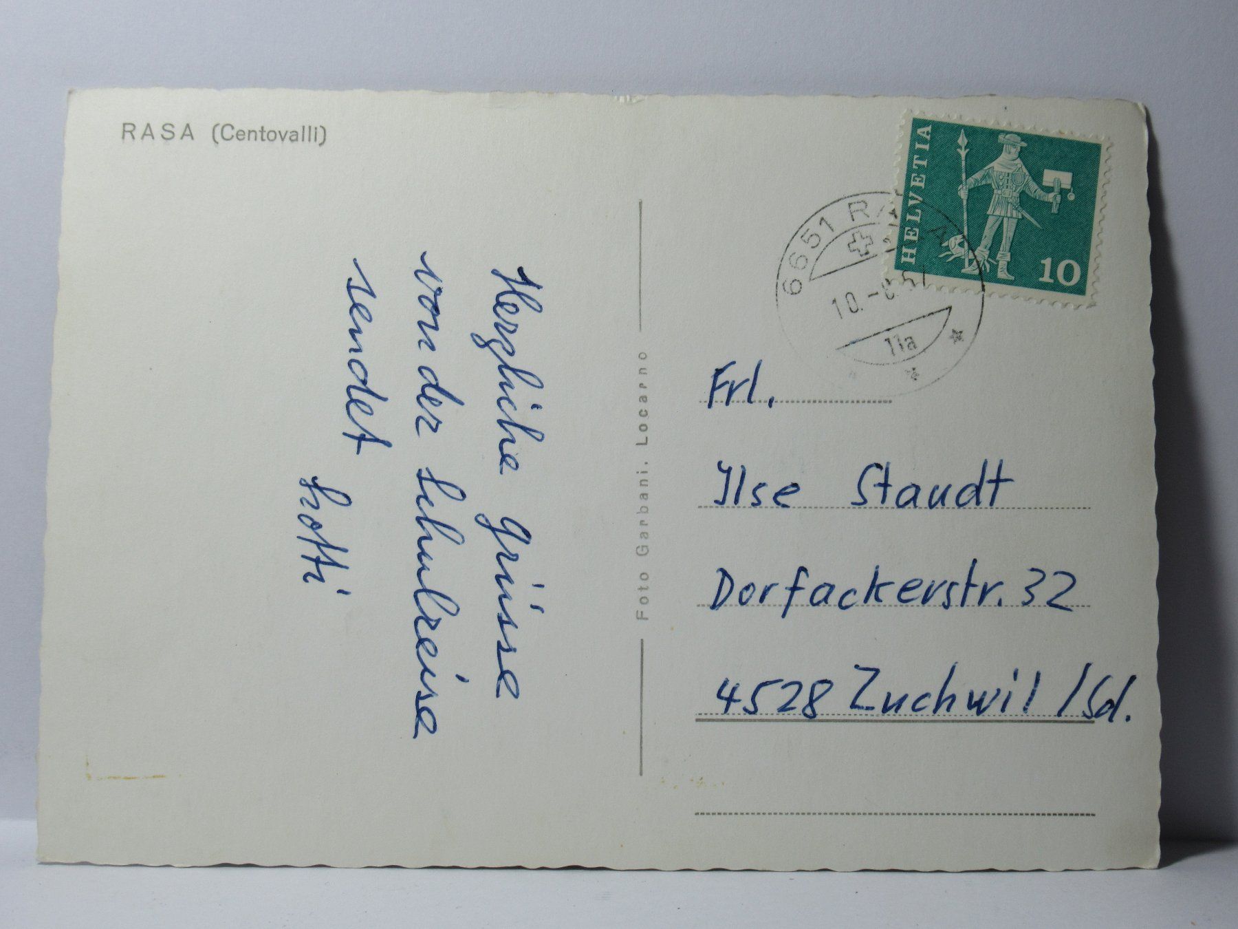 Cartes postales: Rasa 1957 – D'occasion à Grenchen par Bluemchen1900 1