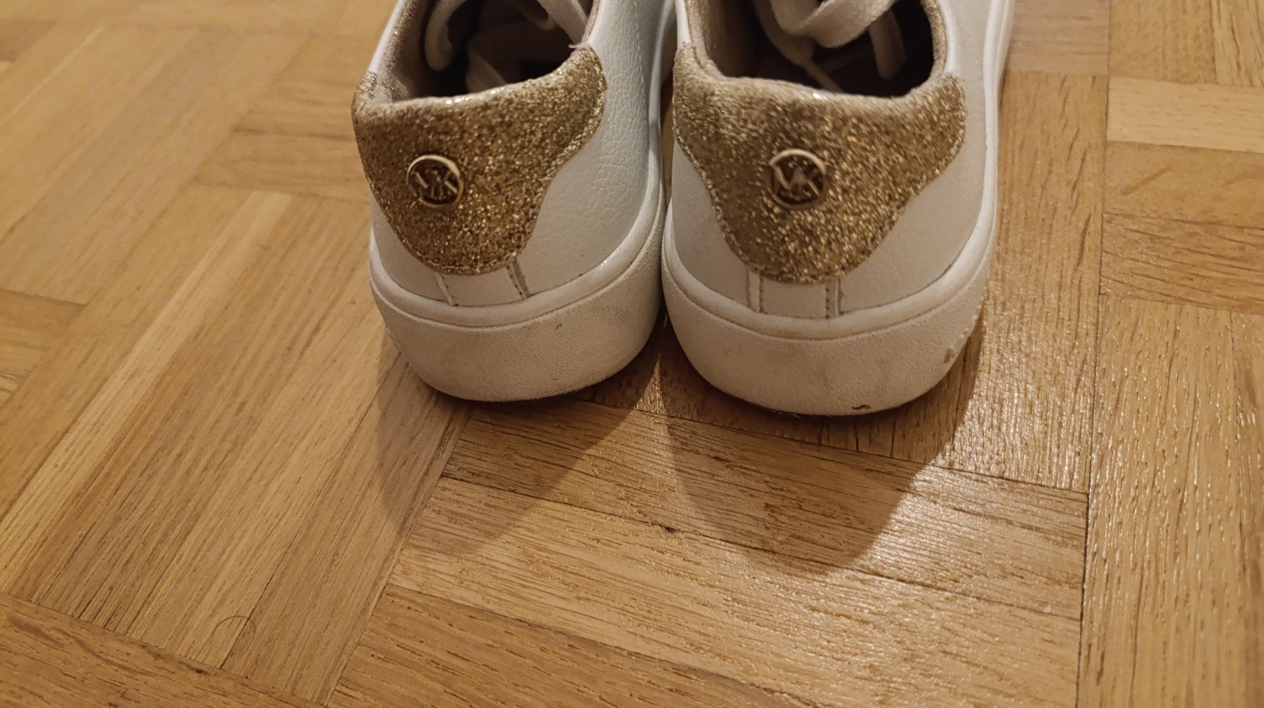 Michael Kors Scarpe per ragazze: Baskets Michael Kors, blanches et dorées, taille 30 – Usato da Genève venduto da EcrinVintage 6