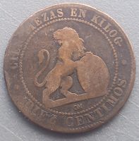 SPANIEN - ESPAÑA - 10 CENTIMOS 1870 - VORZUEGLICHER ZUSTAND