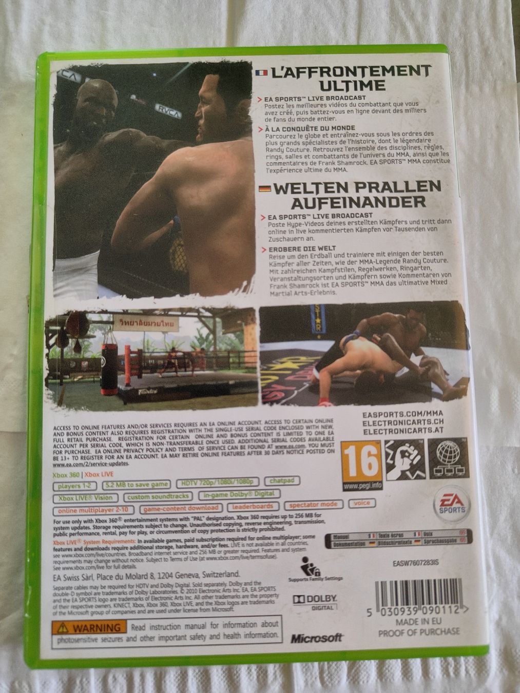 Microsoft Giochi: XBox 360 MMA – Usato da Dulliken venduto da datschgi 1