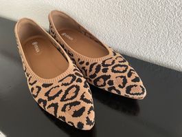 Vivaia Spitze Ballerinas DARK LEOPARD 40.5