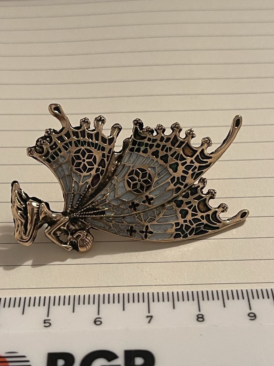 Spille & Fermagli: Jolie Broche fée papillon gravée neuve – Nuovo (secondo la descrizione) da Kloten venduto da Vermicelles 4