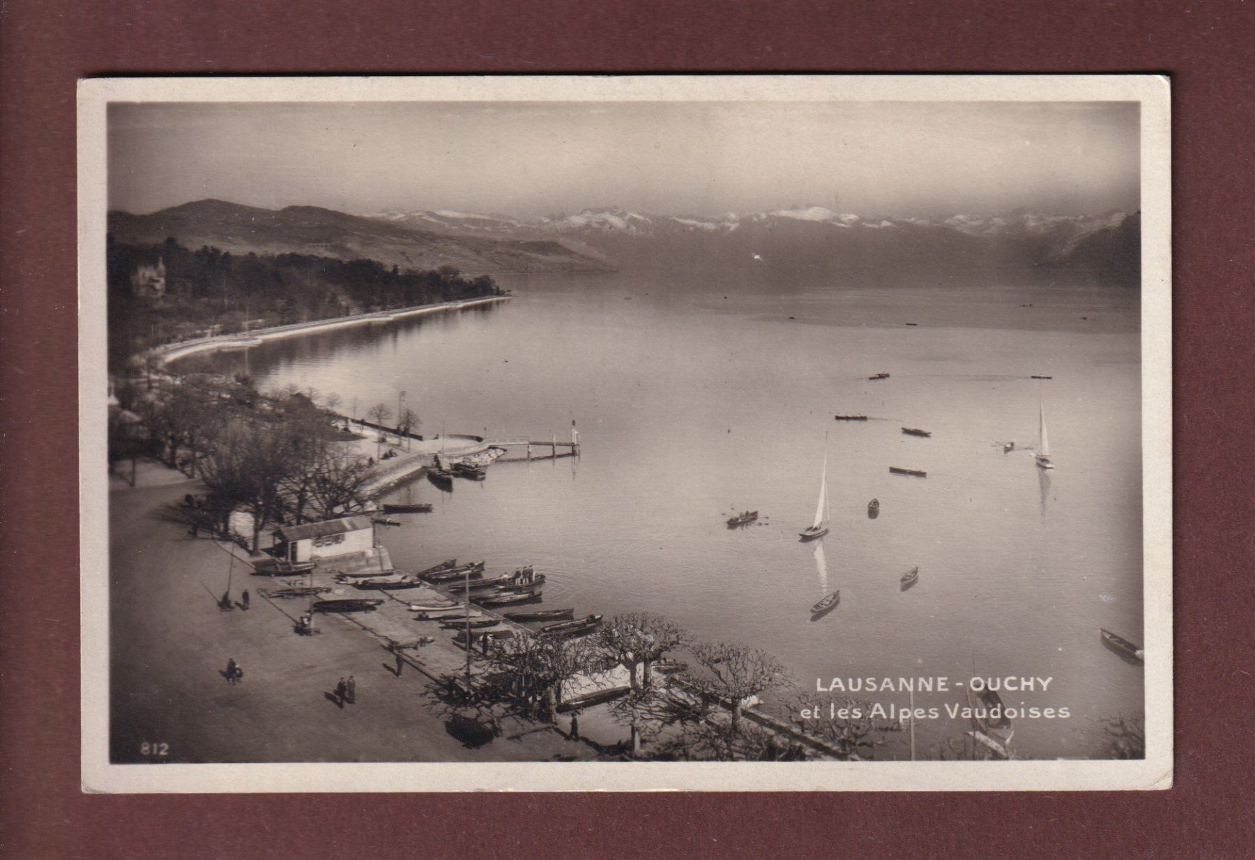 Cartoline postali: LAUSANNE - Ouchy - 1930 – Usato da Pully venduto da nicecards-shop