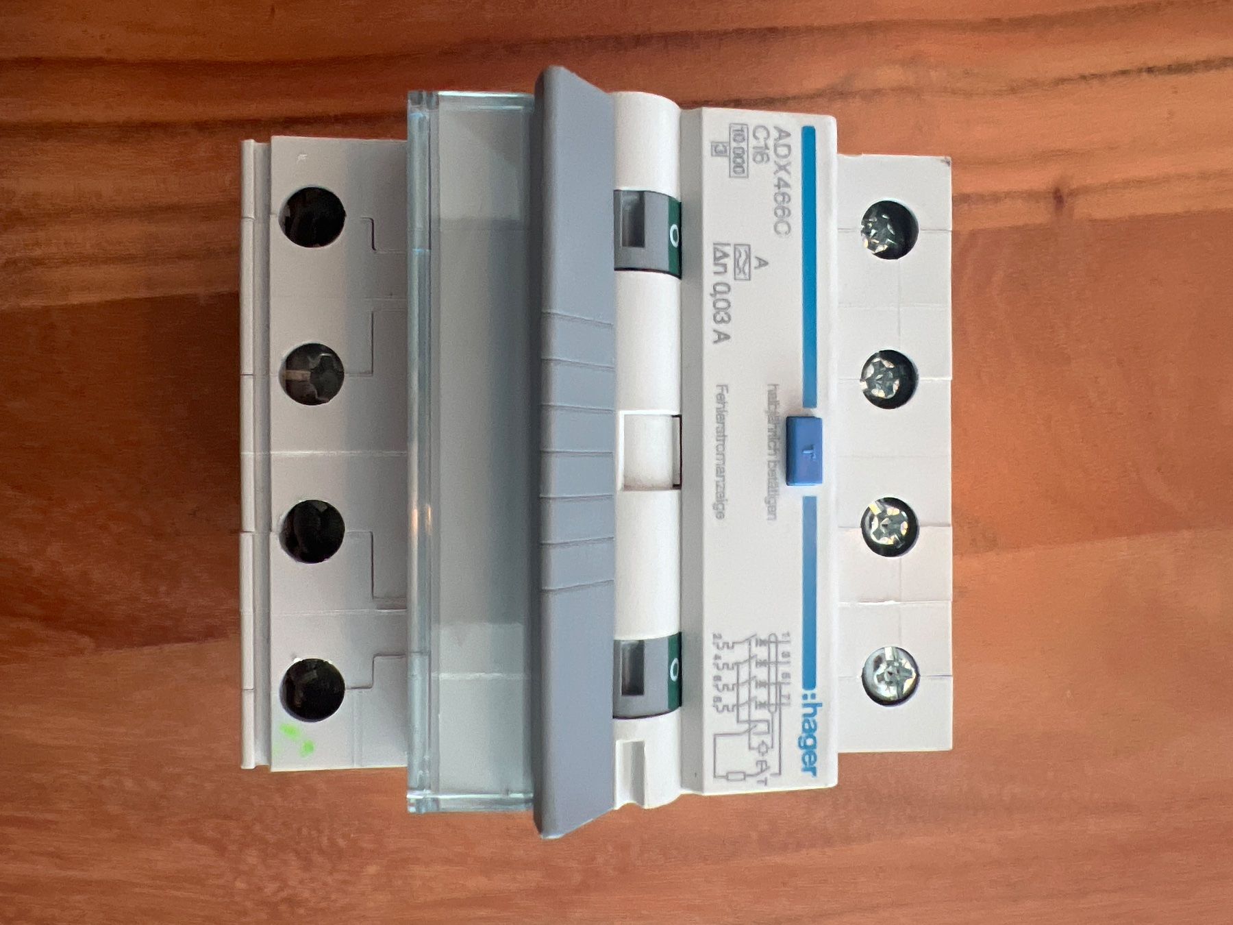 Hager Elektronikbauteile: Hager Fehlerstromschutzschalter ADX466C C16 0,03A – Neu (gemäss Beschreibung) aus Othmarsingen von MrLenzin