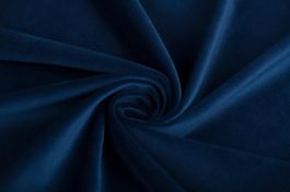 Stoff Velour Dunkelblau Meterware