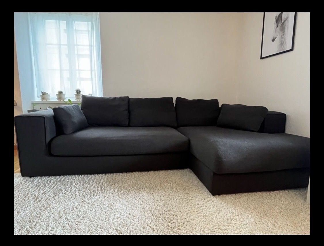 Sofas: Grosses Ecksofa / Stoffsofa anthrazit – ca. 280×170 cm – Gebraucht aus Zürich von superzapphire 3
