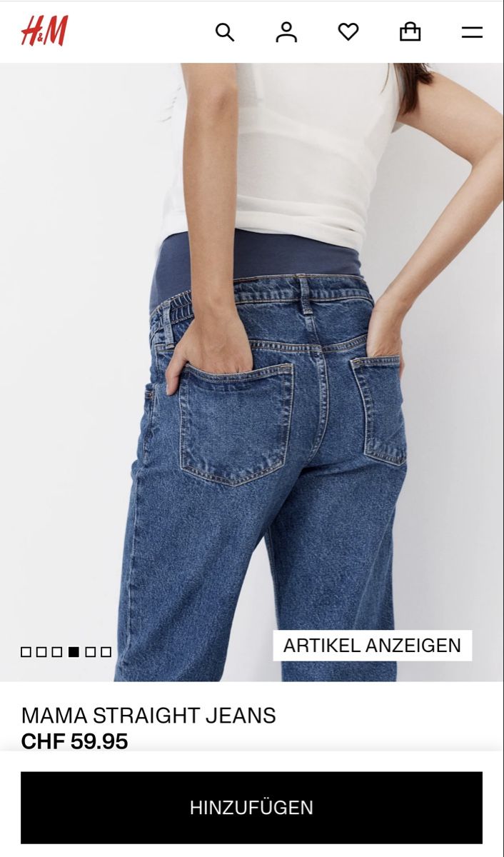Jeans: H&M Mama maternity/pregnancy jeans – Usato da Zürich venduto da The_Renew_Project 5