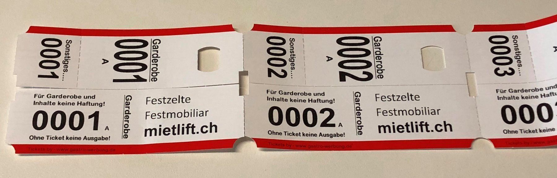 Garderobe: Garderobennummer Kleiderbügelnummer – Neu (gemäss Beschreibung) aus Elsau von mietlift 3