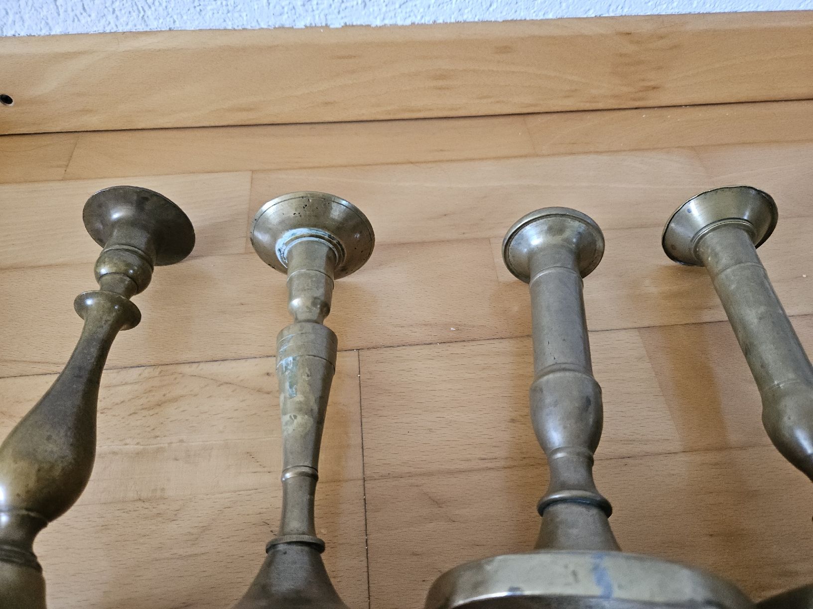 Portacandele: Kerzenständer Set, Vintage Messing, 4 Stück – Usato da Urdorf venduto da Colina 9