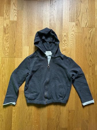 Zara Girls Kapuzenjacke dunkelgrau Gr. 152