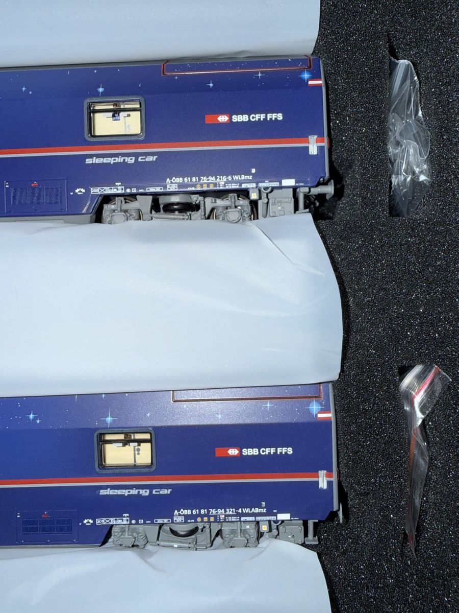 LS Models Modellini di ferrovie: L.S. MODELS EXCLUSIVE ÖBB SBB NIGHTJET WLBmz WALBmz – Nuovo e nell'imballaggio originale da Zürich venduto da Volanbusz 3
