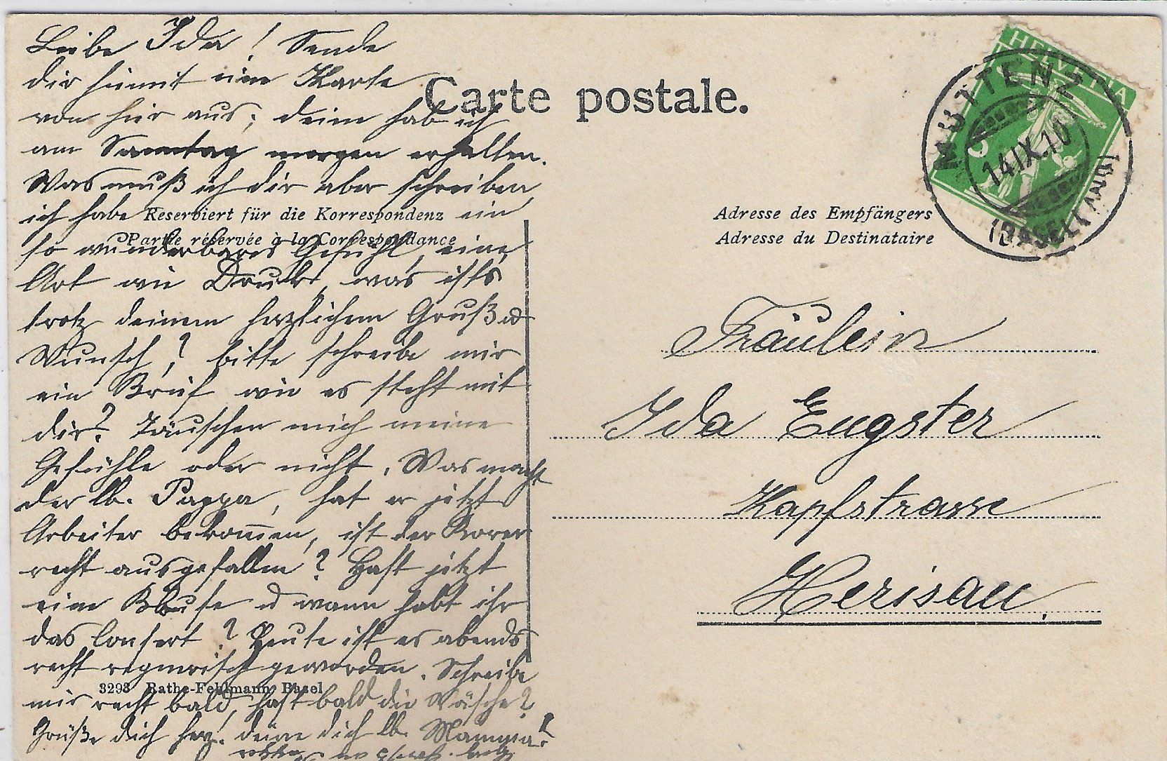 Cartoline postali: Muttenz - Aussichtsturm – Usato da Ettingen venduto da Kartenplanet 1
