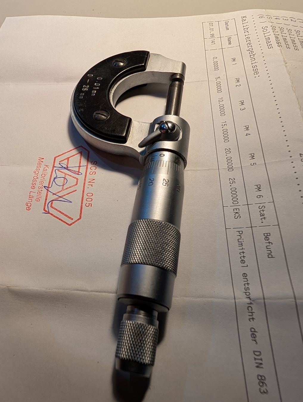 Misurare: Mikrometer Bügelmessschraube 0-25mm – Usato da Hinterkappelen venduto da thelars 1